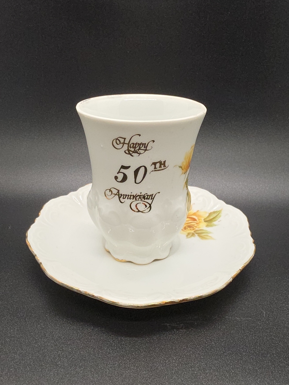 Cardee West Demitasse Cup & Saucer, 50th Anniversary